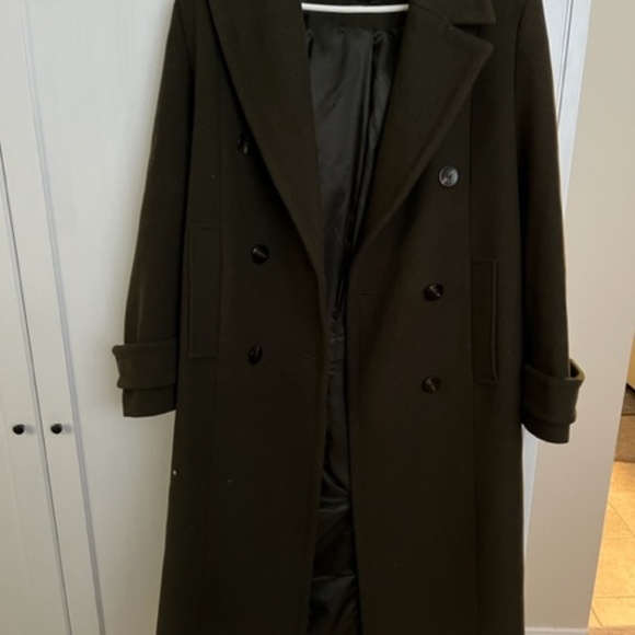 Dark Green Coat - long - Picture 2 of 6